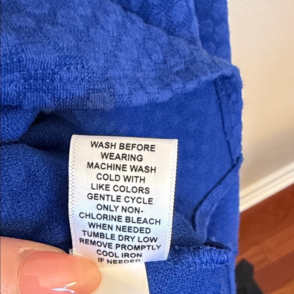 Elle Royal Blue Ruffle Long Sleeve Top - Picture 7 of 8